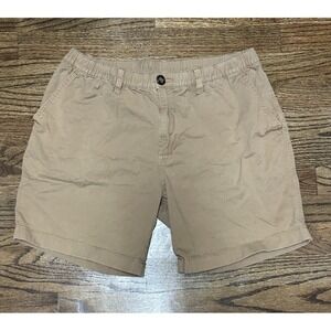 Chubbies The Originals Khaki Tan 7" Stretch Chino Shorts Men's Sz L Preppy